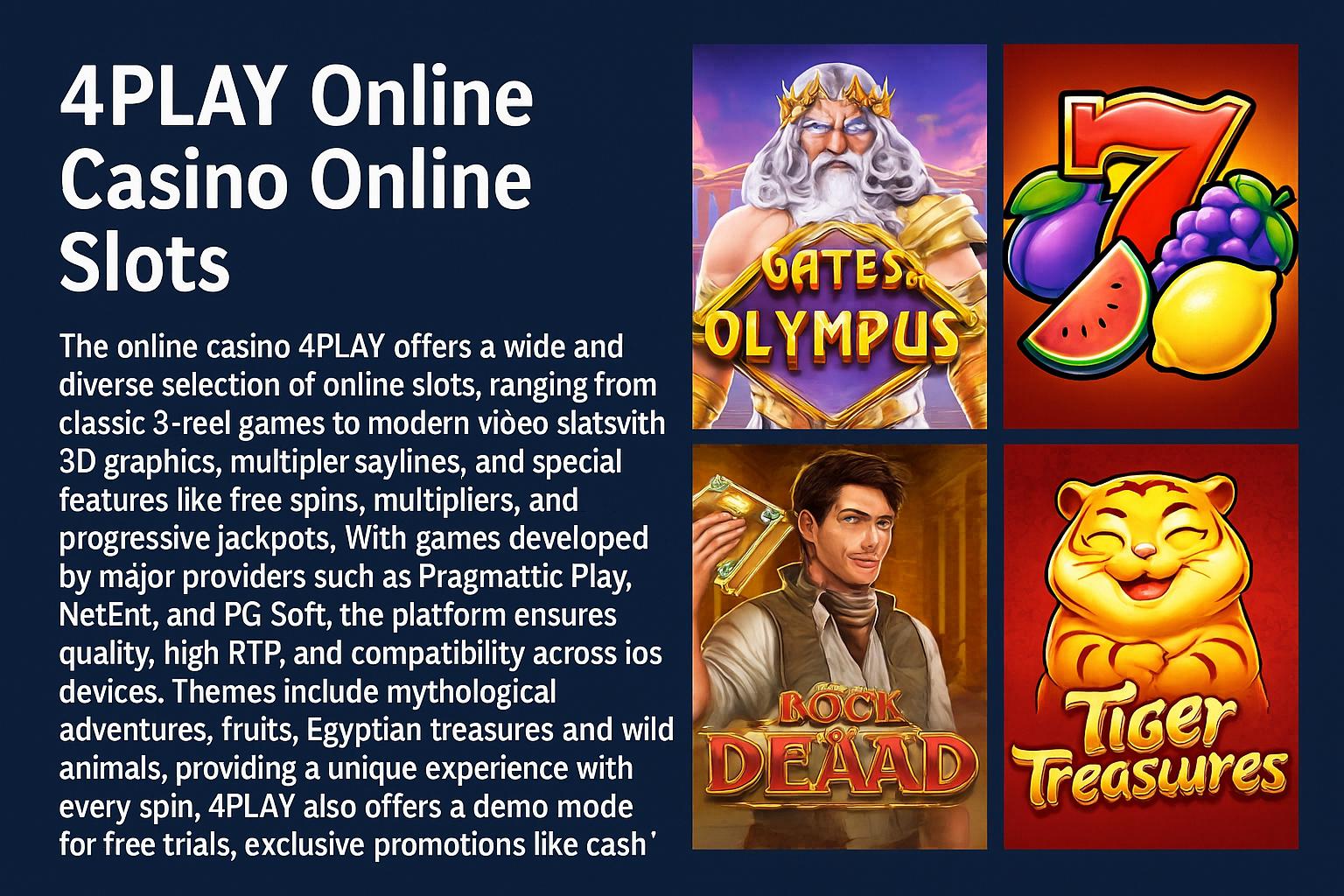 Jogos de Slot no Casino Online 4PLAY  